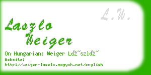 laszlo weiger business card